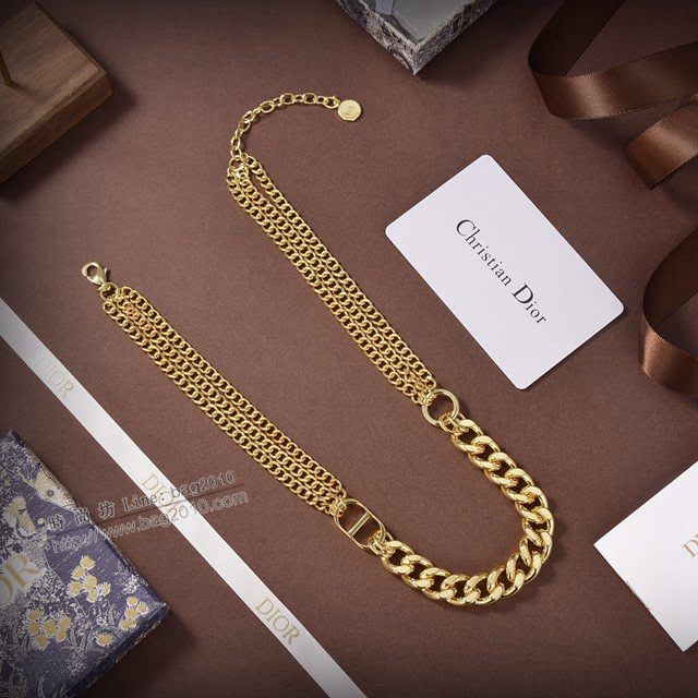 Dior飾品 迪奧經典熱銷新款項鏈 DIOR迪奧字母項鏈  zgd1282